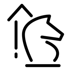 strategy line icon. Vector format with fully editable strokes, business series.