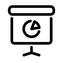 market share line icon. Vector format with fully editable strokes, business series.