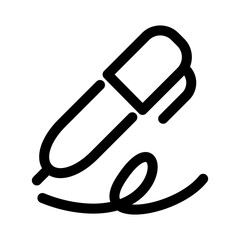 signature line icon. Vector format with fully editable strokes, business series.