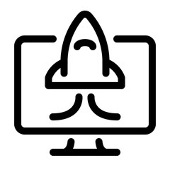 marketing line icon. Vector format with fully editable strokes, business series.