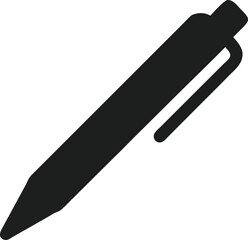 pen isolated silhouette