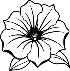 petunia flower vector art