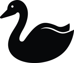 swan isolated silhouette