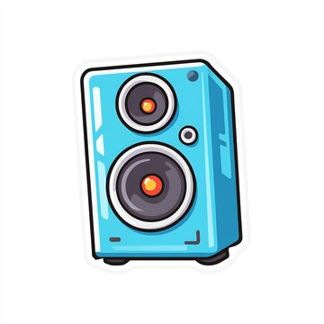 music speaker bold cartoon icon 