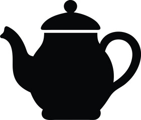 teapot isolated silhouette