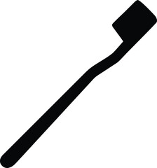 toothbrush isolated silhouette