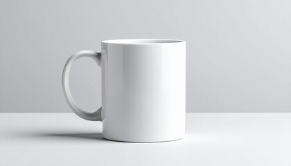 Fototapeta premium white cup on white background