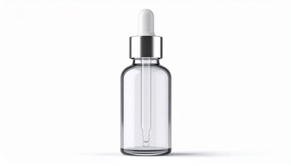 serum bottle mockup on white background