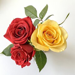three red roses