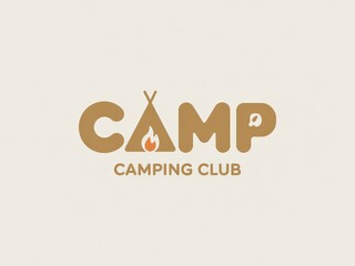 Camping Club logo with tent design.