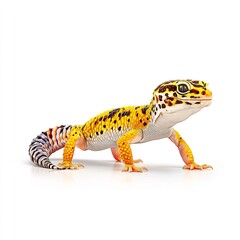 Obraz premium leopard gecko with spotted skin