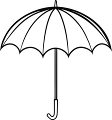Obraz premium umbrella isolated silhouette