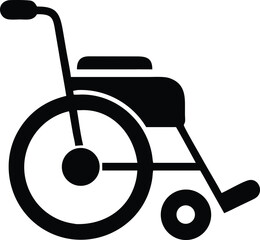 wheelchair silhouette vector illustration