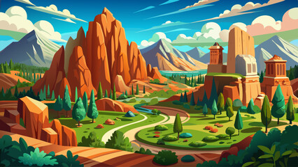 Garden of the Gods Panorama