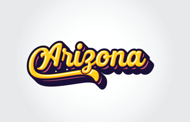 Arizona Hand Lettering Calligraphy Typography Graffiti Template