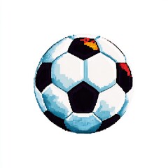 Soccer Ball with Pixel Effect