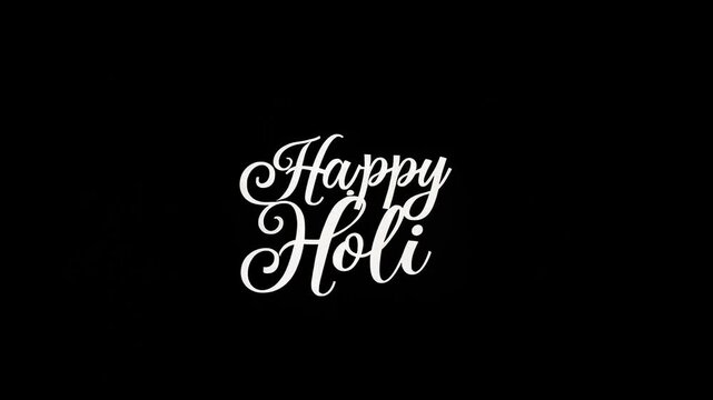 Happy Holi Celebration Color Powder Splash
