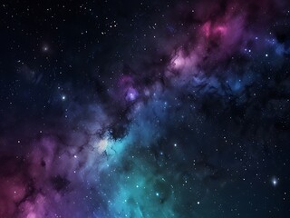 Fototapeta premium Colorful Abstract Galaxy Background – Dreamy Cosmic Scene with Starry Sky