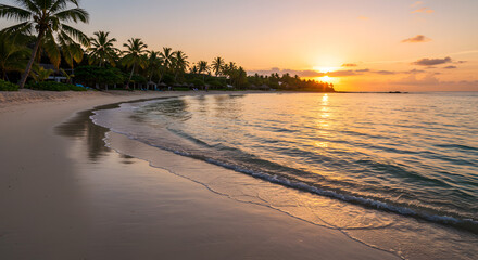 summer, tropical, sunset, beach, island, coast, mountain, golden hour, sunlight, seascape, ocean, waves, calm, remote, paradise, vacation, peaceful, tropical forest, jungle, waterfall, warm, travel, h