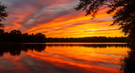 Obraz premium summer, tropical, sunset, beach, island, coast, mountain, golden hour, sunlight, seascape, ocean, waves, calm, remote, paradise, vacation, peaceful, tropical forest, jungle, waterfall, warm, travel, h