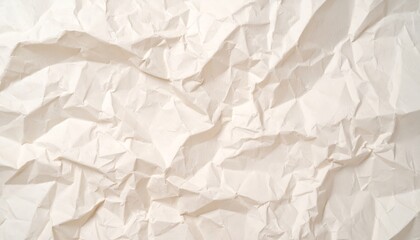 Crumpled white paper texture background, a versatile design element for creative projects