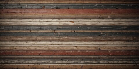 Obraz premium Weathered horizontal stripe overlay, adds vintage feel , retro, old, texture