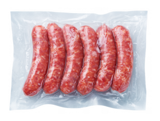  Vacuum-Sealed Pack of Raw Sausages