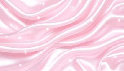 Obraz premium Luxurious pink silk fabric background, smooth, elegant texture for design smooth