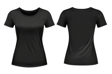 Dark gray women's t-shirt mockup