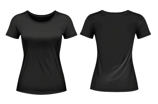 Dark gray women's t-shirt mockup