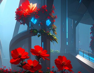 Red flowers