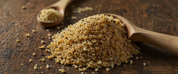 Neat Pile of Cooked Quinoa