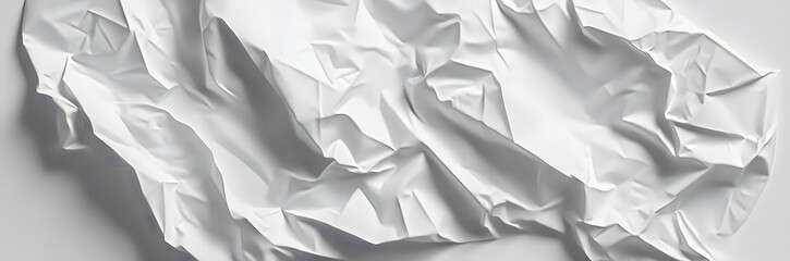 Obraz premium Deep creases and wrinkles texture a crumpled white poster , poster, texture