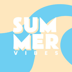 summer poster for vacation design template