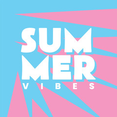 summer poster for vacation design template