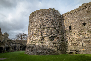 Naklejka premium Views from Beaumaris Castle, Wales