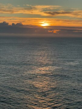 sunset over the sea