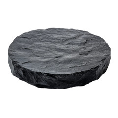 Black slate round coaster. Perfect for drinks or decoration.  A rustic and modern feel. 