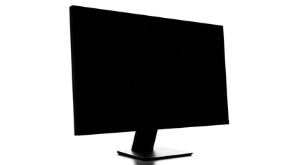 Black computer monitor display technology screen resolution desktop device office equipment digital