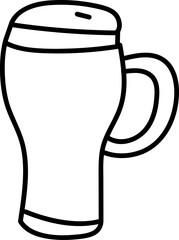Beer Mug Outline Drawing