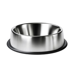 Stainless steel pet bowl with non-slip rubber base. Perfect for food or water. Durable and easy to clean.