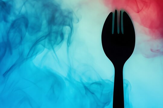 Abstract representation of anticipation of a delicious meal being cooked Culinary expectation no text