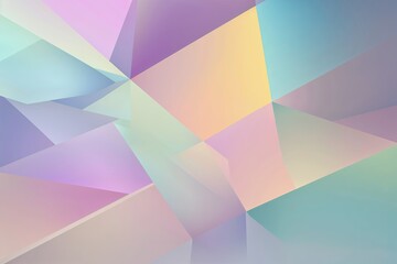 Pastel Geometric Background with Gradient Layers and Soft Haze Effect