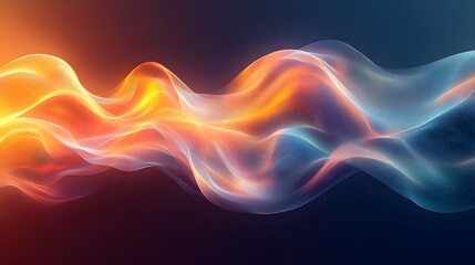 abstract background with a wave of colored light