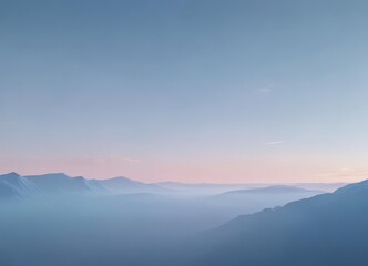 Obraz premium Subtle blue gradient, soft pastel tones Peaceful, calming abstract sky effect , visual, image, design