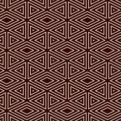 Ethnic, tribal seamless surface pattern. Native americans style background. Repeated diamond, triangles ornament. Geometric figures motif. Boho chic digital paper, textile print. Modern geo wallpaper.
