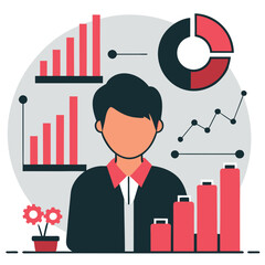 Conceptual Illustration of a Visual Data Revolutionizing Information Management