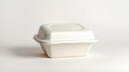 Closed Biodegradable Takeout Box for Eco-Friendly Food Packaging
