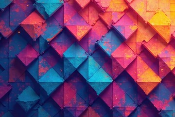 Abstract geometric shapes form a continuous pattern ideal for wallpaper , textile, wallpaper, graphic