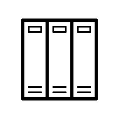 Various Book Outline Icon in Minimalist Style